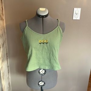 This green tank top from Shein is cute and soft!